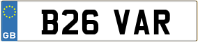 Truck License Plate